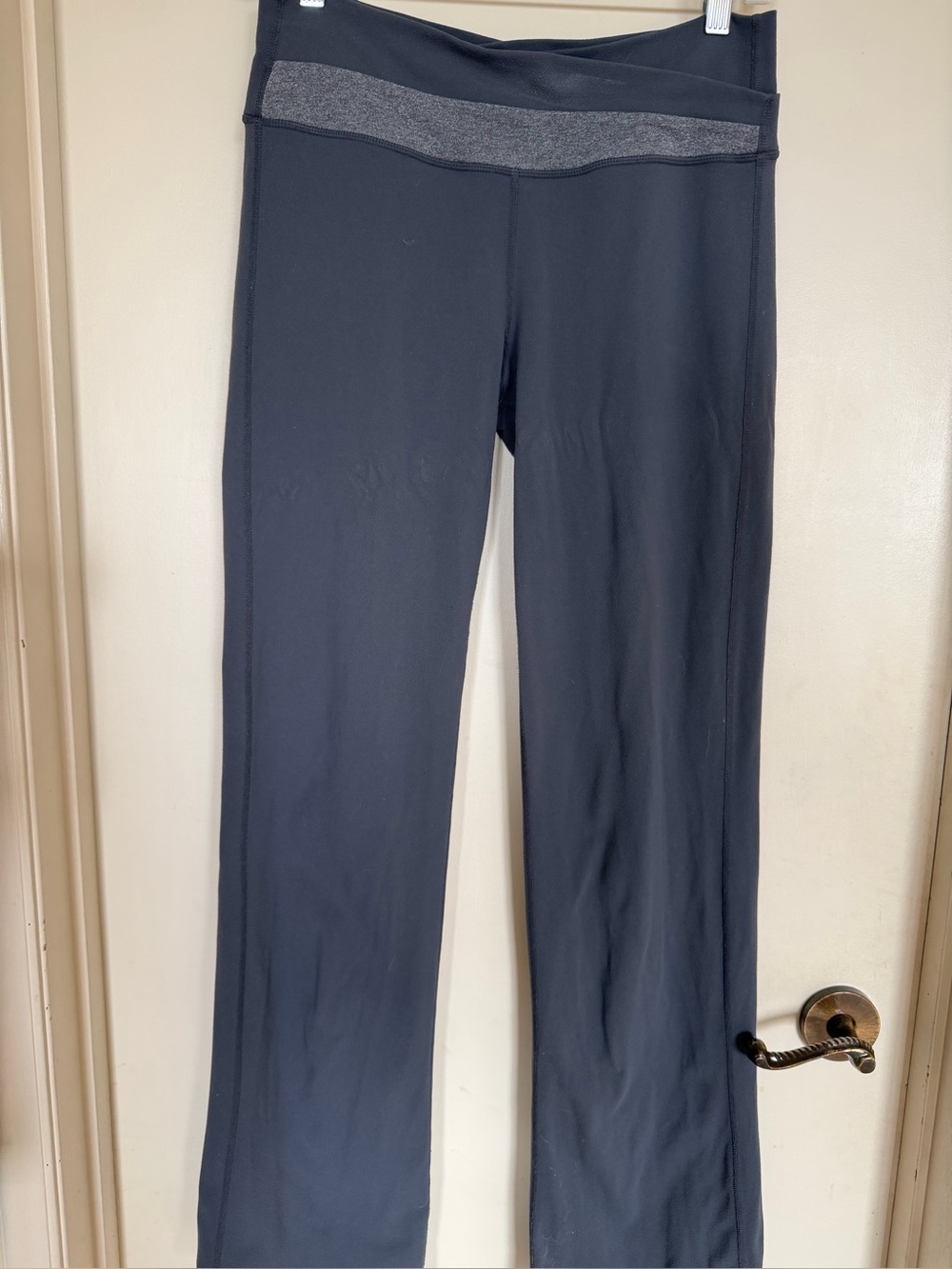 Lululemon Dark Gray Bootcut Yoga Pants Estimated Medium Wide Waistband
